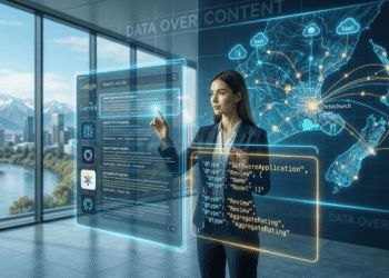 Advanced Software and Review Schema interface illustrating Generative Engine Optimization (GEO) for SaaS in 2026.